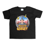 Remera Negra Adultos Inspector Gadget R98