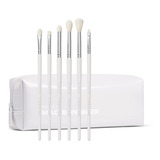 Morphe Madison Beer Brush Set - 6 Brochas Ojos + Estuche Color Blanco