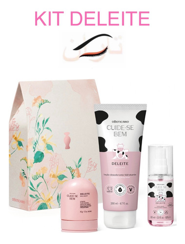 Presente Mães Deleite (loção 200ml/splash 60ml/mãos45g)