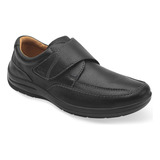 Zapato Casual Confort Negro Piel Flexi