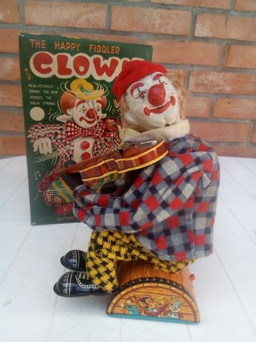 Craigstan's Happy Fiddler Clown Payaso Violinista A Bateria