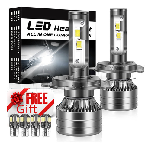 Kit De Faros Led 9012 De 4 Lados, Haz De Luz Alta Y Bajo, Su