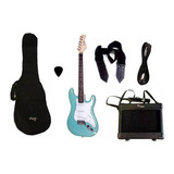 Combo Guitarra Electrica Parquer Stratocaster Celeste Amp 5w