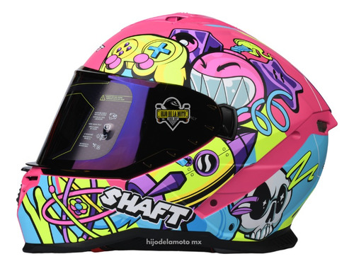 Casco Integral Shaft 598 Gtr Chalk - Rosa Mate