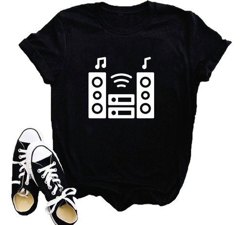 Remera 100% Algodón Equipo Radio Musica Parlante Retro #12