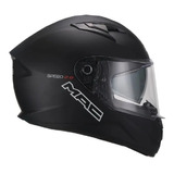 Casco Moto Mac Speed 2.0 Solid Negro Mate Doble Visor Gaona