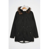 Parka Houky Abrigada Capucha Forrada Piel Campera Hombre