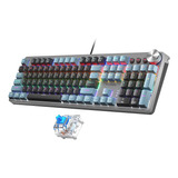 Teclado Mecánico Para Juegos, Teclado Rgb Retroiluminado De 