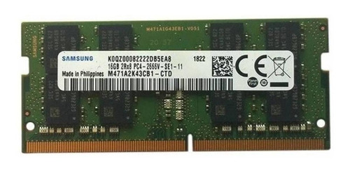 Memória Notebook 16gb Ddr4 2666 Mhz Samsung M471a2k43cb1-ctd