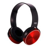 Fone Wireless 450bt Azul Headset Bluetooth Recarregável Cor Vermelho