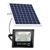 Foco Led 300w Panel Solar Control Remoto Luz Proyector