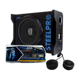 Subwoofer 12 Amplificado 1200w Spl + Kit De Cables + Tweeter