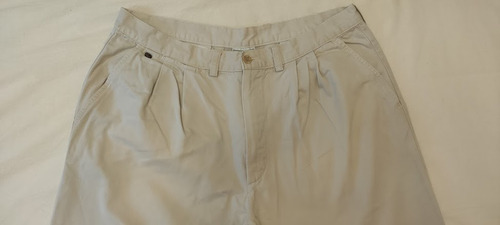 Pantalón Natural De Gabardina Estilo Bombacha De Campo T.46