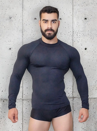 Kit 2 Camisa Térmica Blusa Masculina Praia Surf Segunda Pele