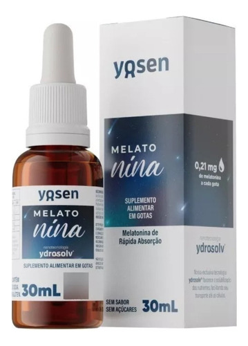 Melatonina Líquida 0,21mg Cada Gota Ydrosolv 30ml Yosen Sabor Sem Sabor