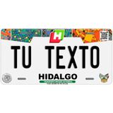 Placas Para Auto Personalizadas Hidalgo