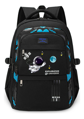 Mochila Escolar Iforu Backpack-09n Color Negro Diseño Lisa 30l
