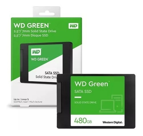 Hd Ssd 480gb Sata3 Wd Western Digital 2, 5 Preto Wds480g2g0a