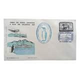 Sobre Tierra Del Fuego Antártida 1965 Hist. Postal Ushuaia