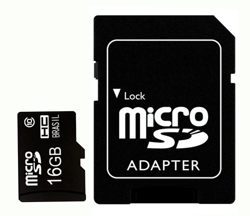 Cartão De Memória Microsd 16gb Com Adaptador Sd | Goldentec
