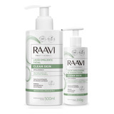 Combo Amolece Cravos E Espinhas 2 Produtos Raavi Clean Skin