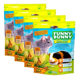Combo 4 Ração Funny Bunny Chinchila 700g Chinchila Porquinho