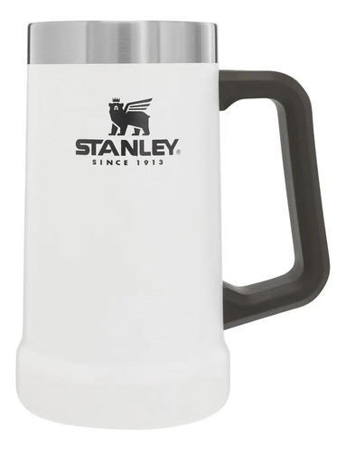 Caneca Térmica De Cerveja Stanley Branca 709ml