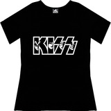Blusa Kiss Dama Rock Metal Tv Camiseta Urbanoz