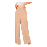 Calça Pantalona Duna Plus Size Tecido Duna Social Wide Leg