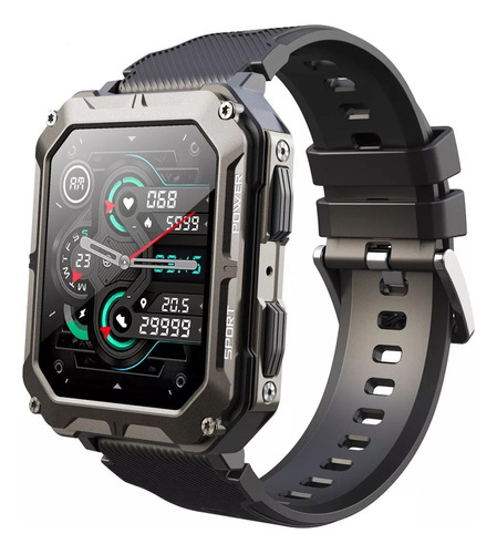 Smartwatch C20pro Llamadas Bluetooth Fitness Naranja Y Negro