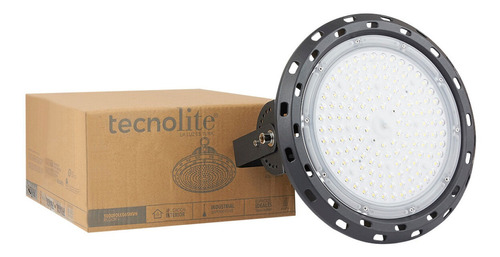 Lámpara D Techo Colgante Led Alum Ngr Regor I 100w Tecnolite Color Negro