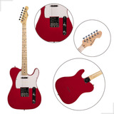 Guitarra Telecaster Vermelho Timbre Profissional Oferta