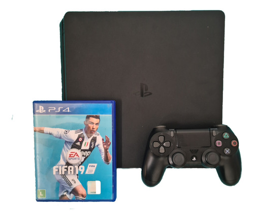 Console Playstation 4 Slim 1tb Sony Cor Preto