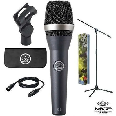 Micrófono AKG D5 Stage Pack Dinámico Supercardioide | Envío gratis