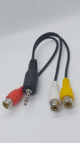 Cable Smart Plug 3,5-4 Polos Pin Largo A 3 Jack Rca Arwen 