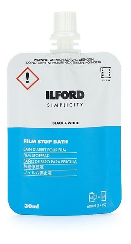 Detenedor Blanco Y Negro Ilford Simplicity 30 Ml (9231)