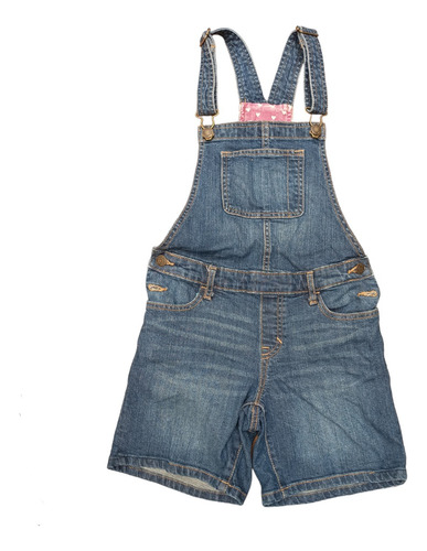 Jardinero Gap Kids 10 11 Años Short Jean Importado Impecable