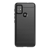 Funda Fibra Carbono Para Motorola G10 G20 G30 + Templado