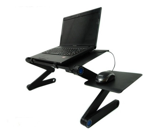 Mesa Plegable Portátil Para Notebook Con 2 Ventiladores