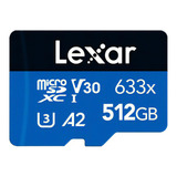 Tarjeta De Memoria Lexar Lsdmi512bb-633a  High-performance 633x Con Adaptador Sd 512gb