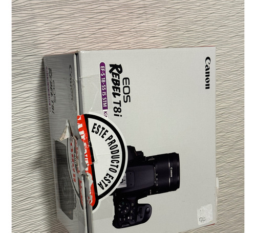 Canon Eos Rebel Kit T8i 18-55mm Is Stm Dslr Color  Negro