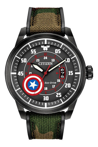 Reloj Citizen Captain America Cf Original Time Square