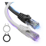 Cable Ethernet Cat6, 25 Pies Paquete De 2 Lan, Utp Cat ...