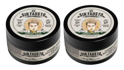 Sir Fausto Men´s  Forming Paste Cera Moldeante 100ml X 2u 3c