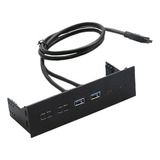 Concentrador De Panel Frontal De 5,25 2 Puertos Usb 3.0