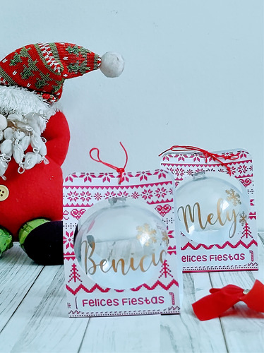 Esferas Navideñas Personalizadas X 6