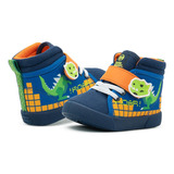 Tenis Bota Bubble Gummers® Dinosaurio Para Niño Marino 12-17