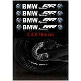 Adesivo Interno Centro Roda Moto Refl. Bmw S1000 Rr Ca-10003 Cor Branco Refletivo S1000rr