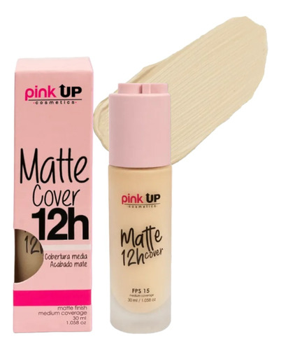 Base De Maquillaje Matte Cover 12 Horas Pink Up Original