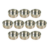 Salsera Pinch Bowls De Acero Inoxidable, Metal, 10 Unidades